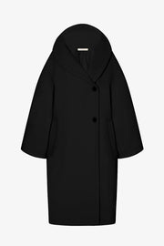 Regino black wool coat