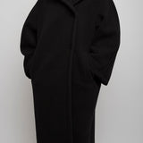 Regino black wool coat