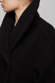 Regino black wool coat