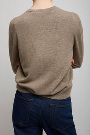 Maui pebble beige cashmere cardigan