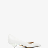 Liisa Kitten Two white pumps