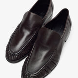 Soft mocassin two brown flats