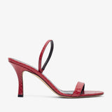 Ella red slingback sandals