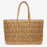 Geogica raffia tote bag