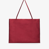 Cecily large red tote bag