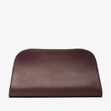 Peggy burgundy leather clutch