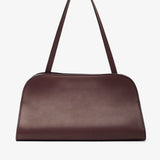 Peggy burgundy leather clutch