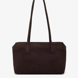 Terrasse ebony brown suede bag