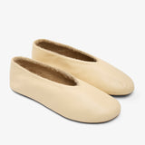 Stella butter shearling ballet flats