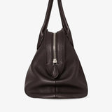 Agnes 12 dark brown leather bag