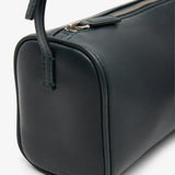90's dark green small grain leather bag