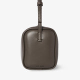 90's grey small grain leather bag