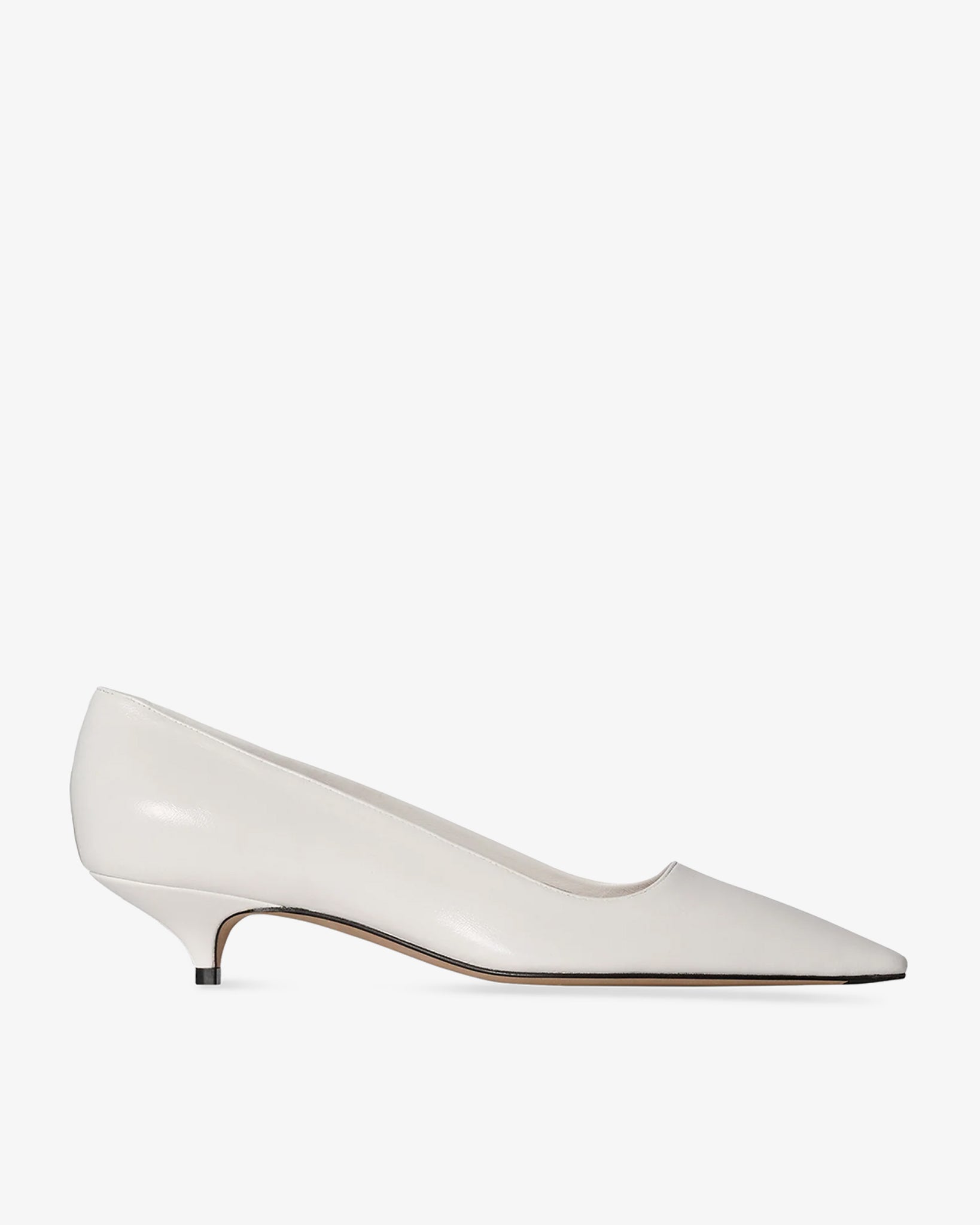 The Row Liisa kitten three white pumps