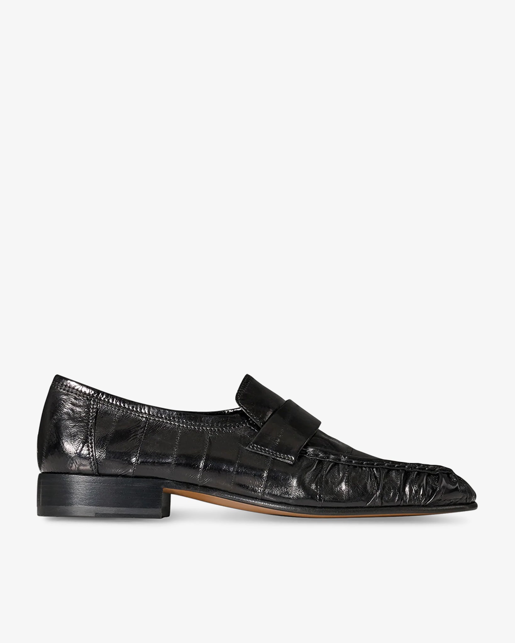 The Row Soft loafer two black