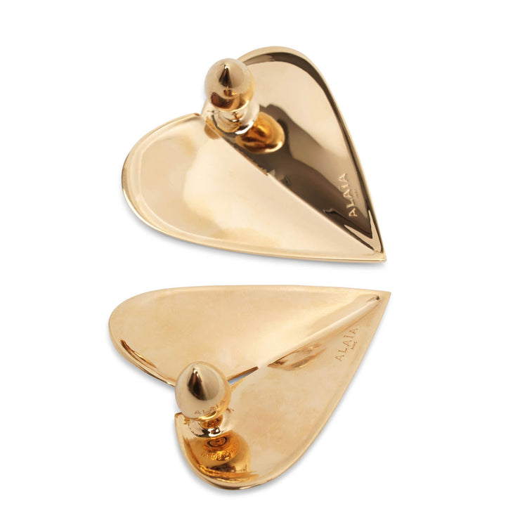 Le Cour M gold earrings