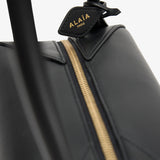 Le Bouledogue Medium black leather bag