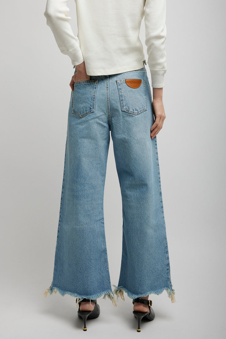 Iced blue trousers