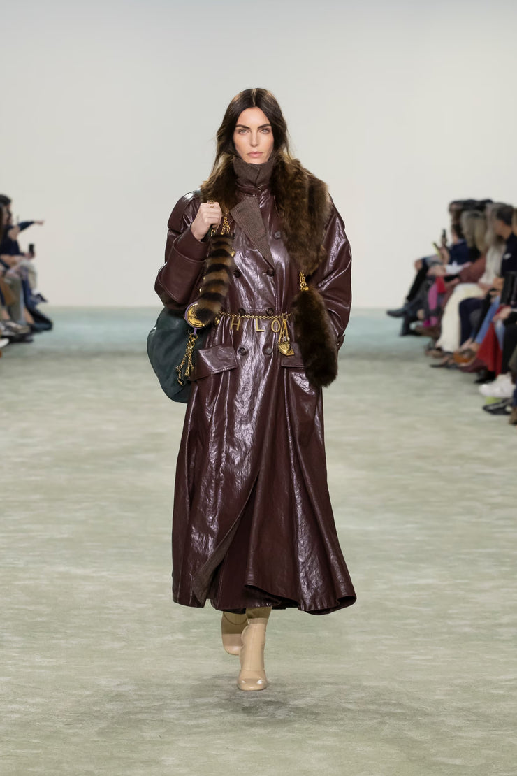 Double-breasted riding coat