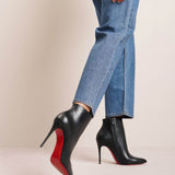 So Kate 100 black leather ankle boots