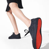 Vieira black glitter sneakers