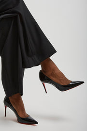 Kate 85 black patent pumps