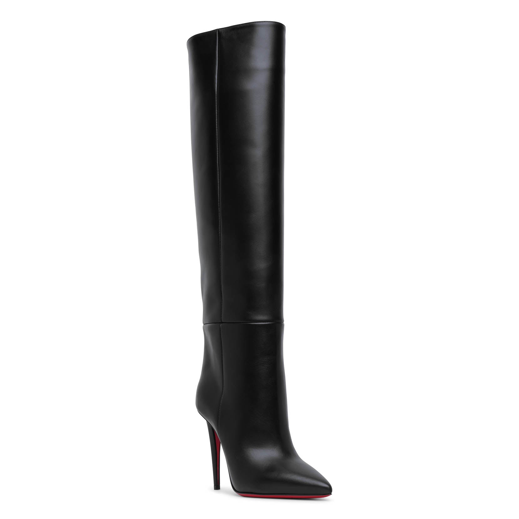 Christian Louboutin Astrilarge Botta 100 Black Suede Boots | ModeSens