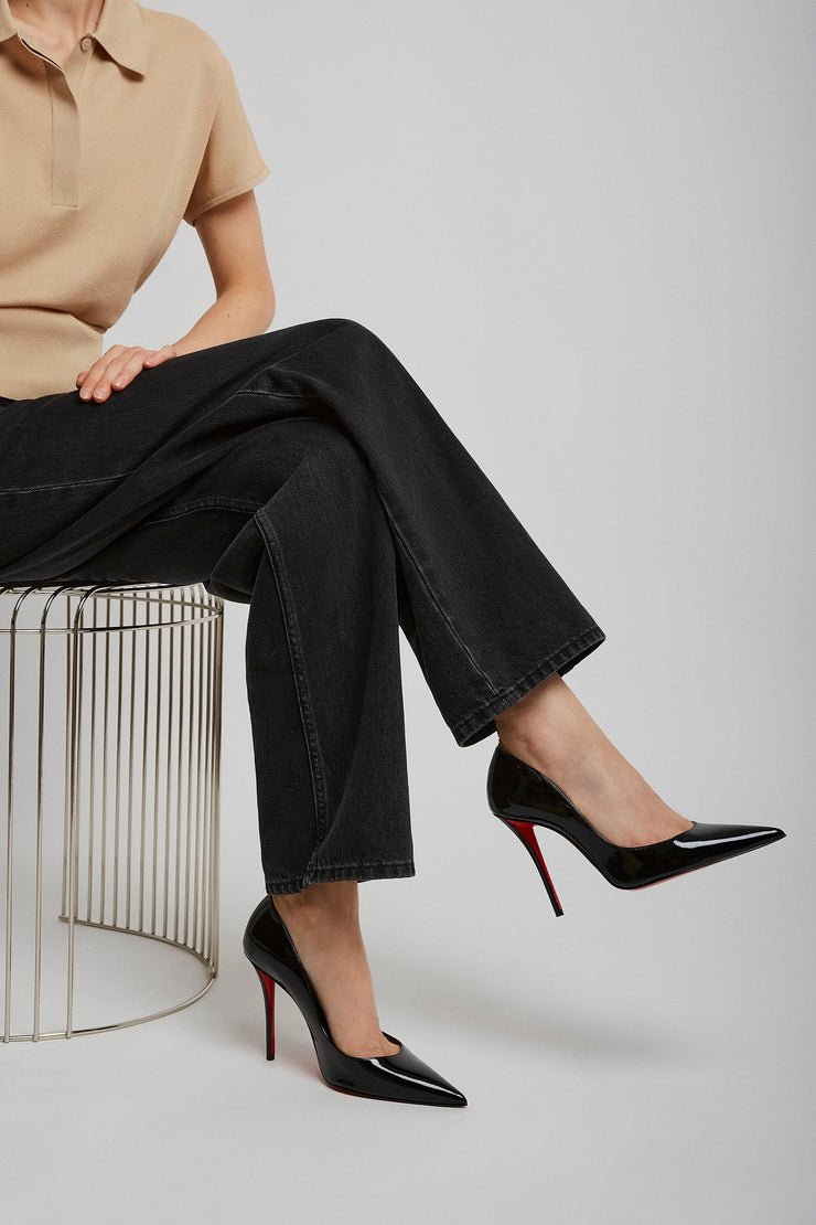 Miss Z 100 black patent pumps
