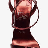Miss Z 100 red metallic sandals