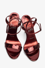 Miss Z 100 red metallic sandals