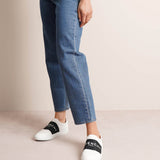 Urban street white logo sneakers
