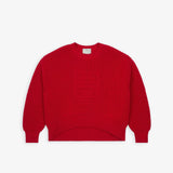 Cropped 4G sweater in waffle wool