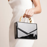 Pernille patent leather tote