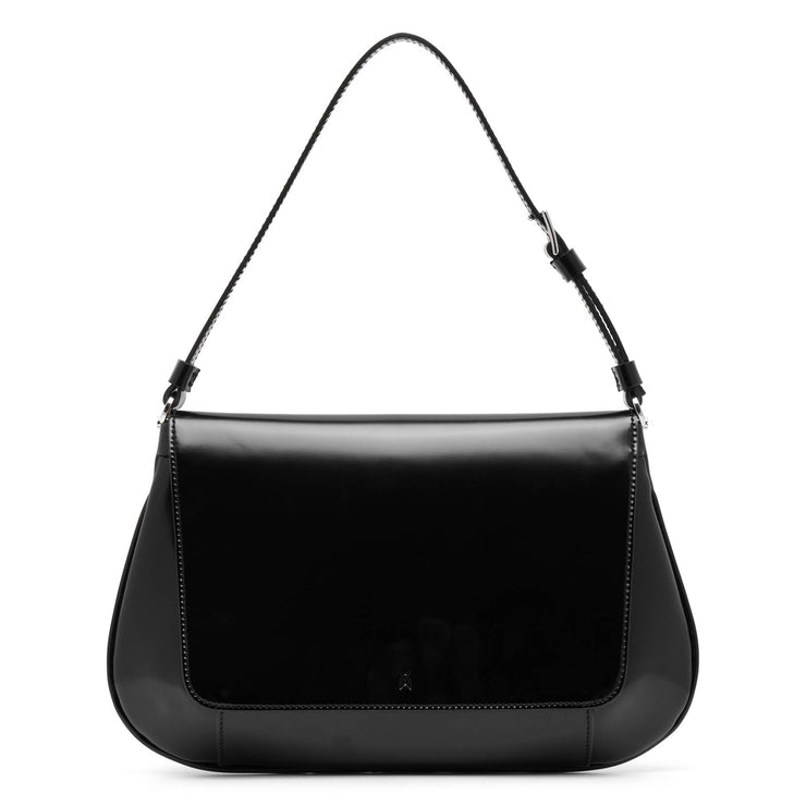 Ami Spazzolato black leather bag