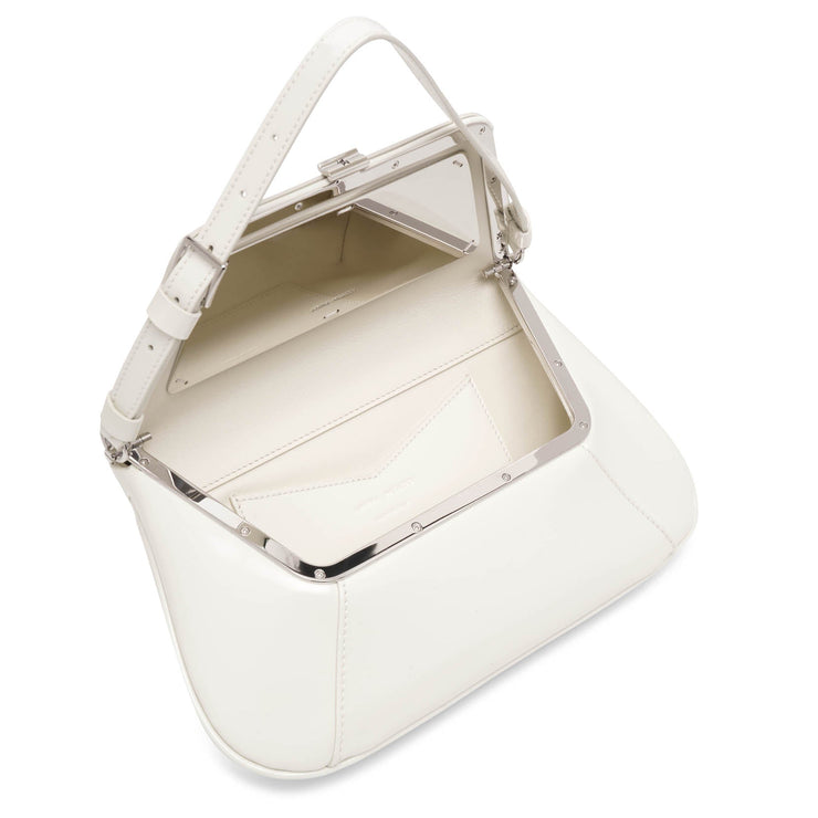Ami Spazzolato white leather bag