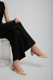 Belle Vivier 45 patent slingback pumps