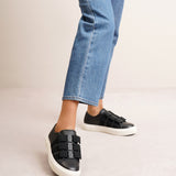 Nataly black bow sneakers
