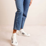 Nirvana floral leather sneakers