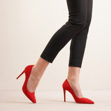Lipstick 105 suede pumps