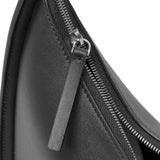 Half Moon black leather bag
