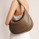 Allie brown leather shoulder bag