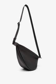 Slouchy banana small black shoulder bag