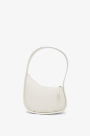 Half Moon ivory leather bag