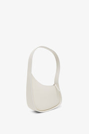 Half Moon ivory leather bag