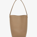 Small N/S Park taupe leather tote bag