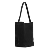 Medium N/S black nubuck tote bag
