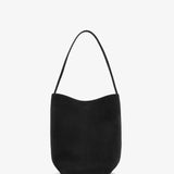 Medium N/S black nubuck tote bag