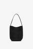 Medium N/S black nubuck tote bag