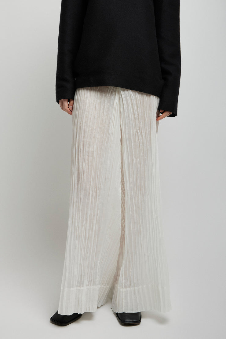 Hypnosta cotton poplin wide leg pants