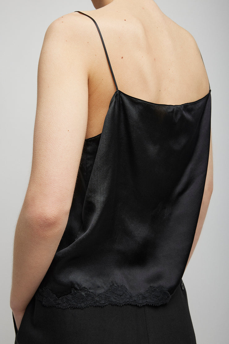 Kilari lace-trimmed silk camisole