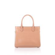 Dark nude leather mini tote